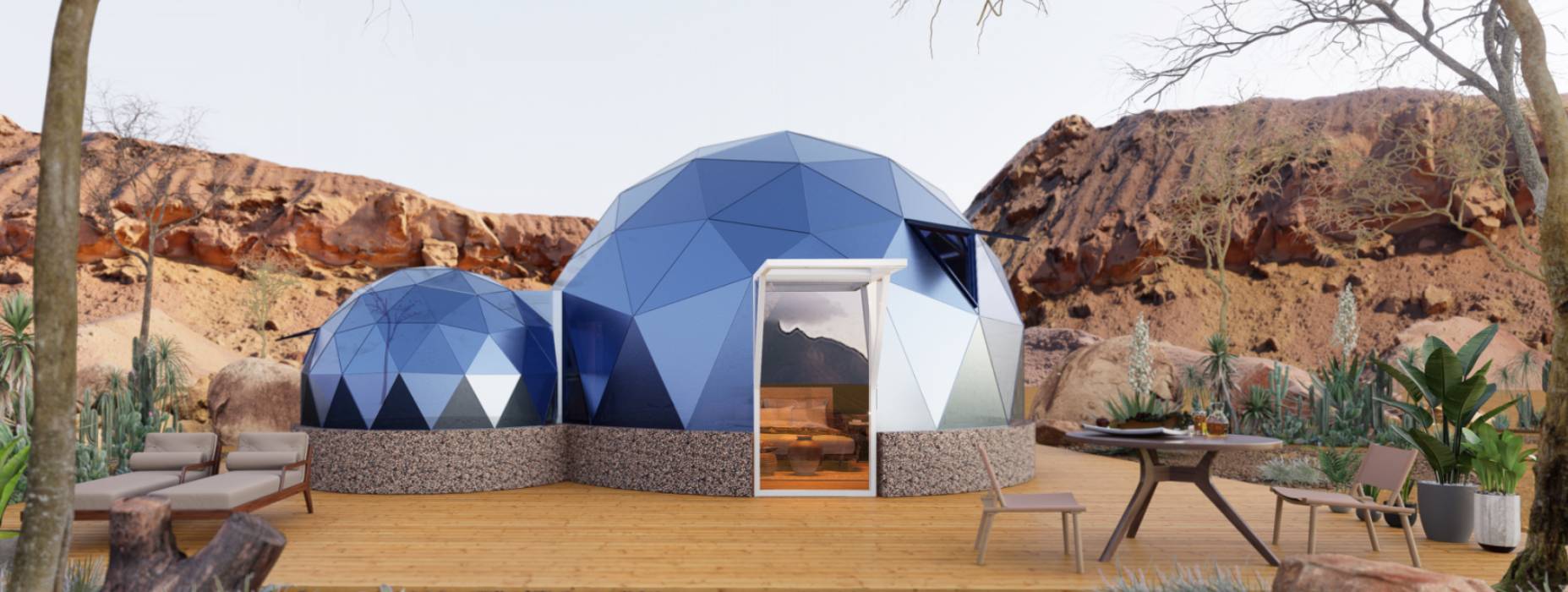 渠县球形智能光伏玻璃星空房